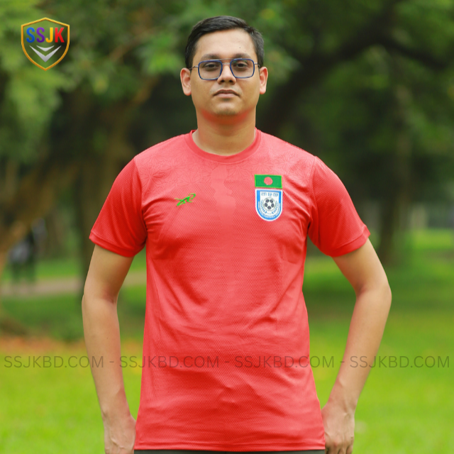 New Bangladesh Bafufe football short sleeve Jersey Red Edition For Men 2025